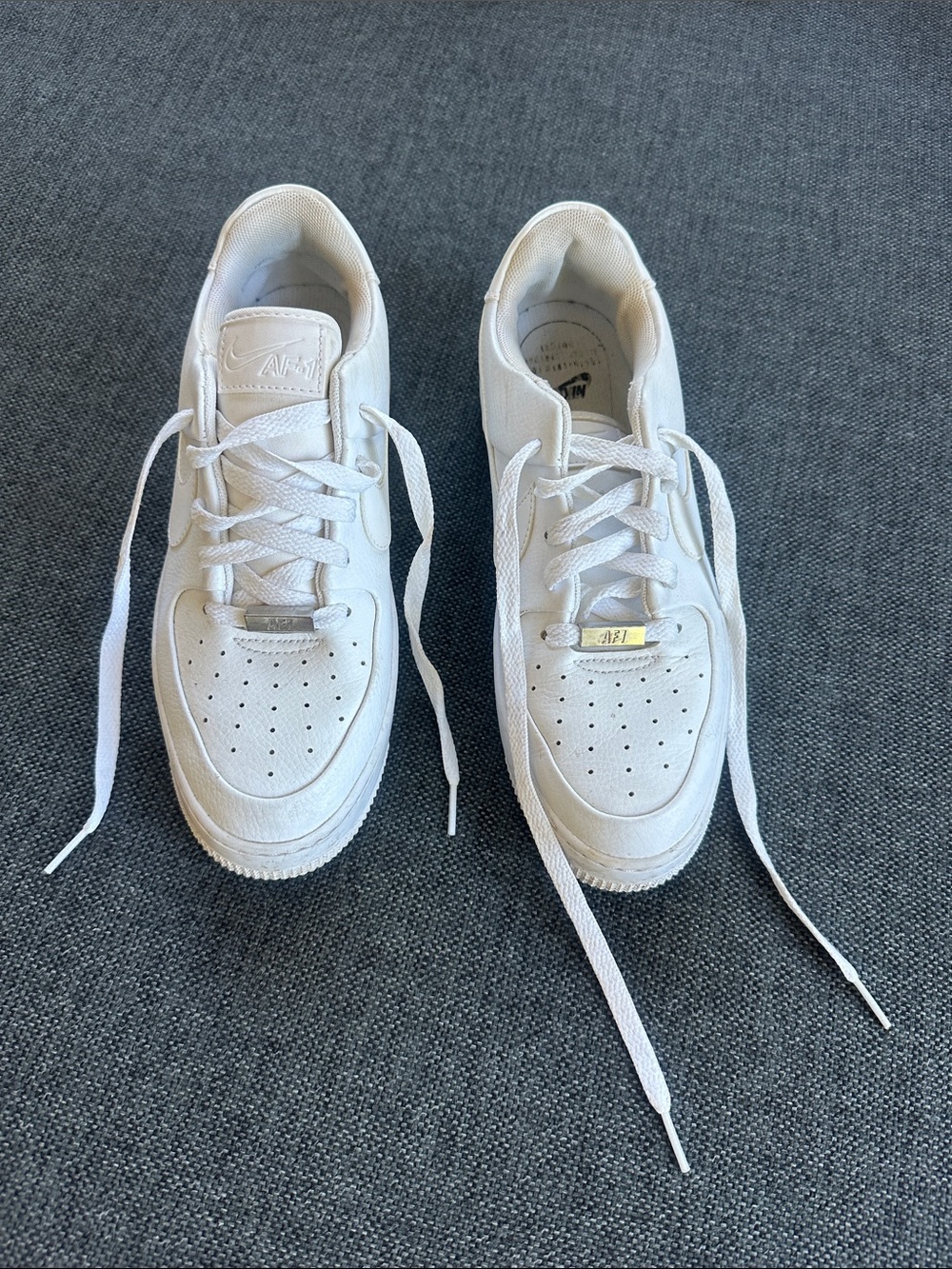 White Athletic Lace-Up Women's Sneakers